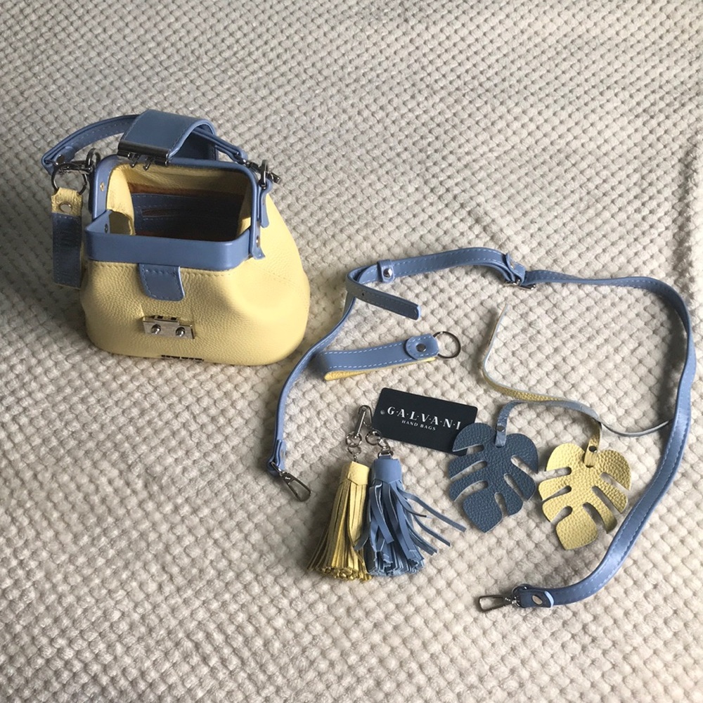 Galvani handbags Ukraine small crossbody with accessories. Brand New SWT